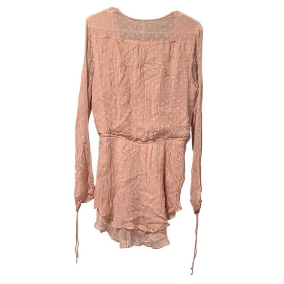 Free People Delilah Mini Dress Sz‎ Medium Lightweight Modern Designer Party Sexy - Picture 2 of 11